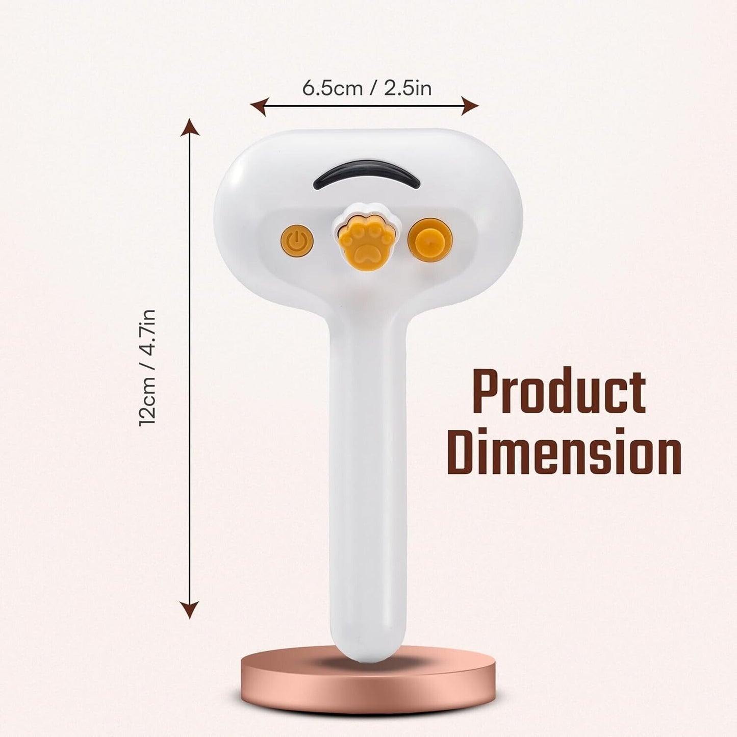 Rechargeable Steam Cat Grooming Brush self-cleaning