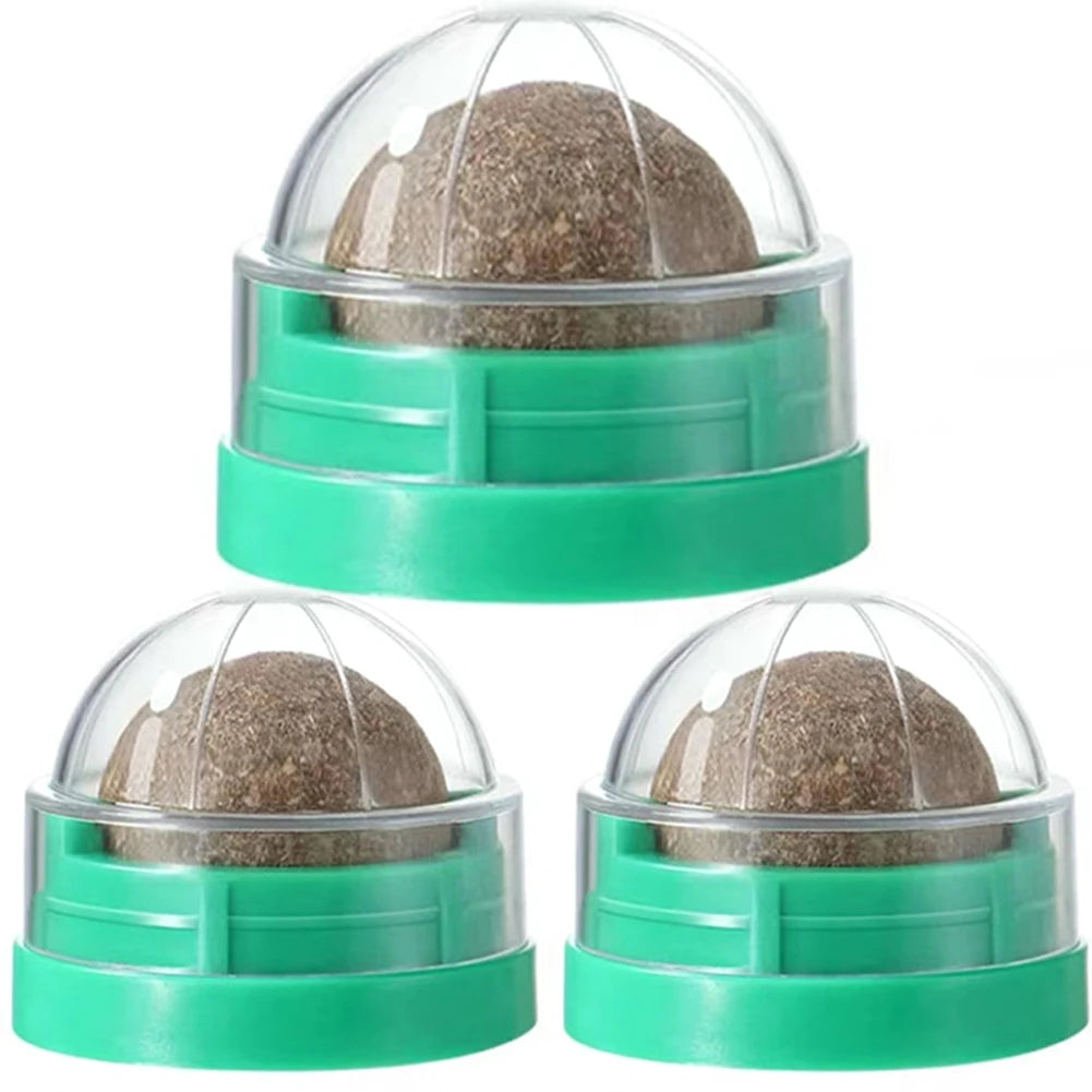 catnip ball self-adhesive wall toy 7