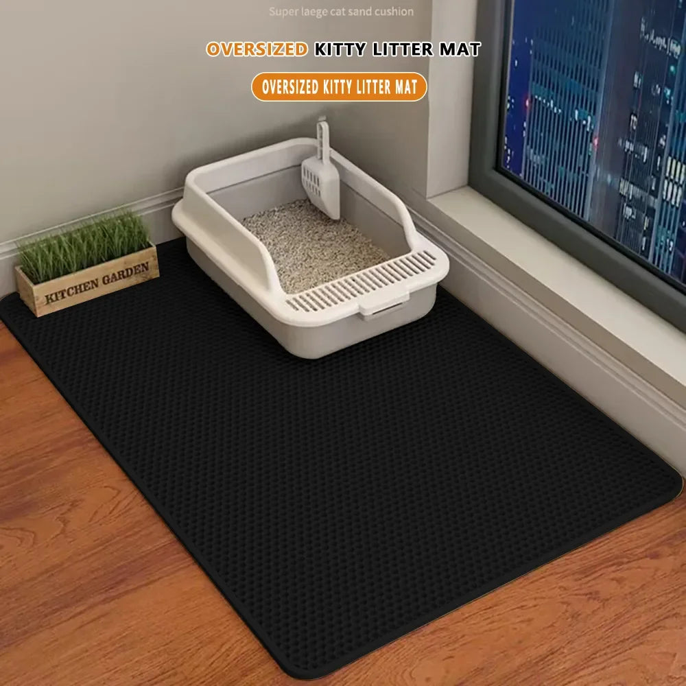 cat litter mat with honeycomb design 7