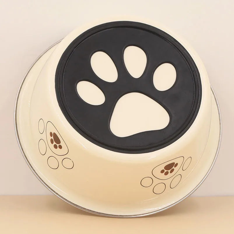 Stainless Steel Footprint Dog Bowl for cats and dogs 3