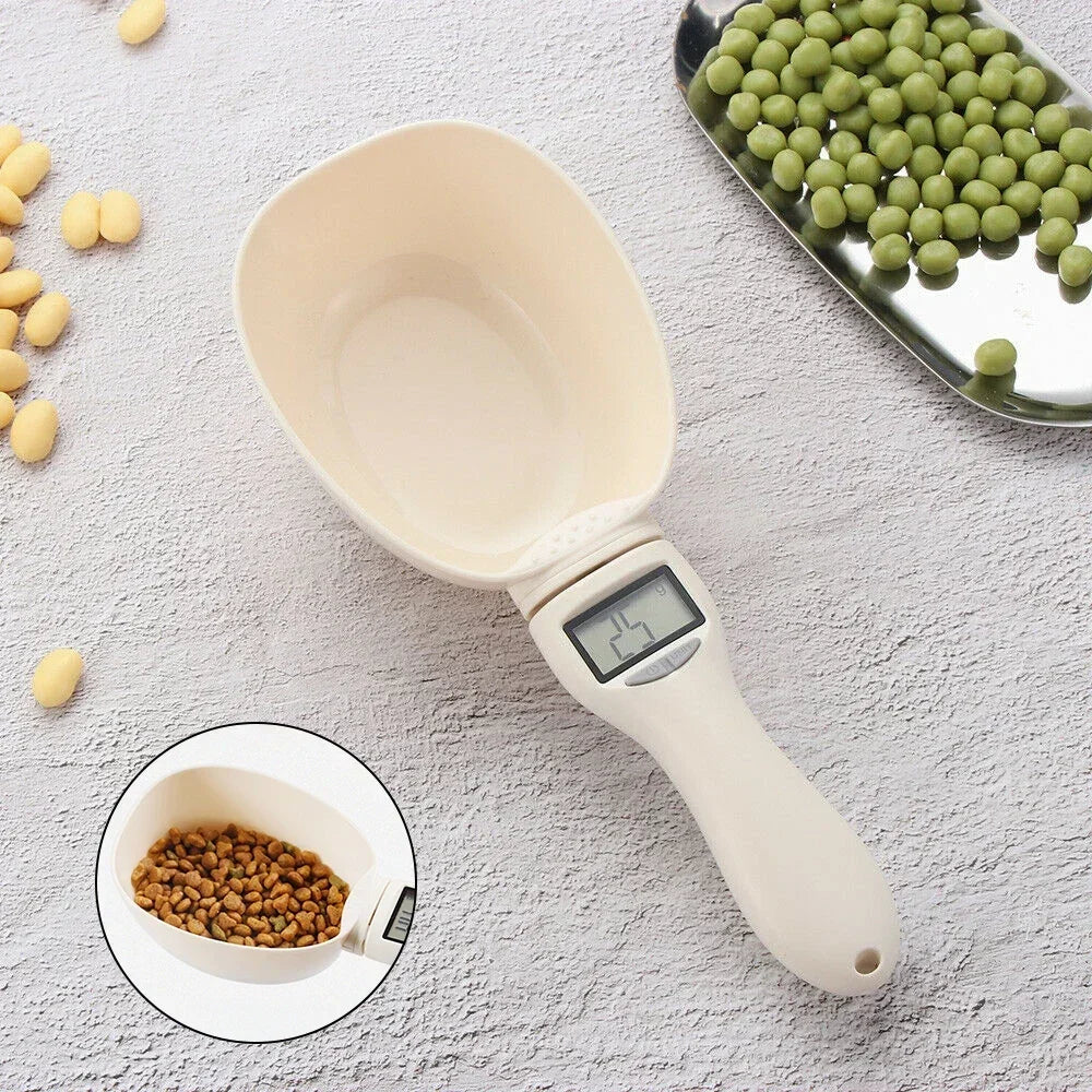 Electronic Pet Food Measuring Scoop – Digital Dog & Cat Food Scale