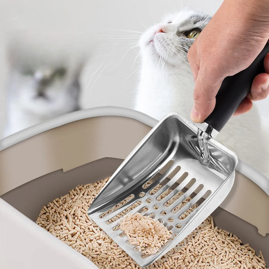 stainless steel litter scoop 2