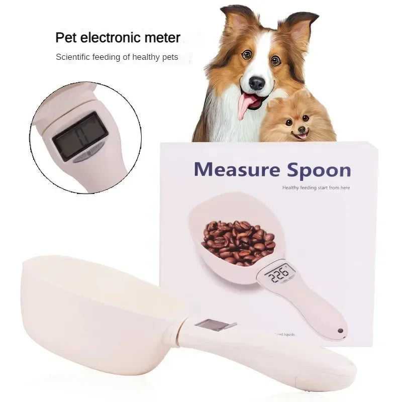 Electronic Pet Food Measuring Scoop – Digital Dog & Cat Food Scale