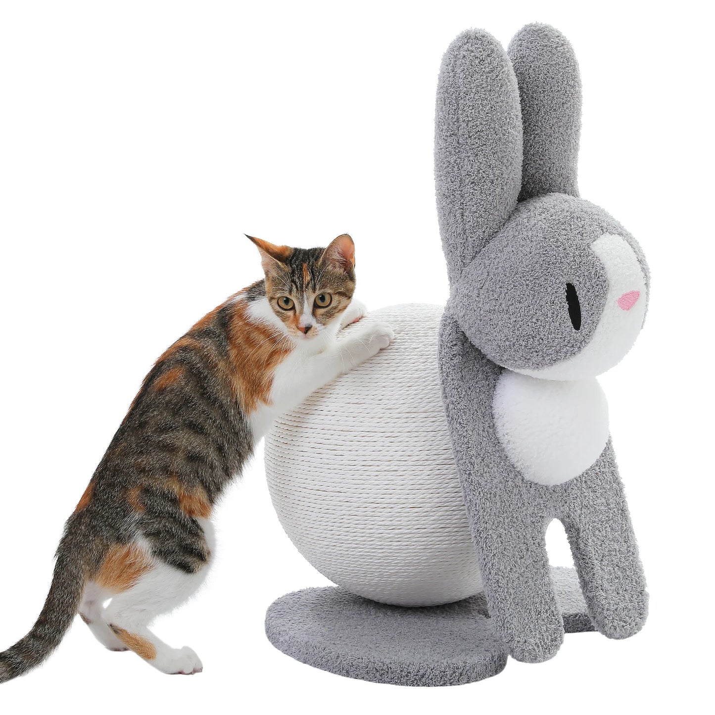 Cute Cat Scratching Post for kittens with ball toy 8