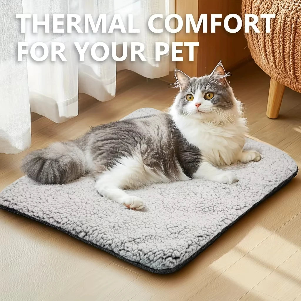 Self-Warming Pet Blanket – Thermal Heating Pad for Cats & Dogs