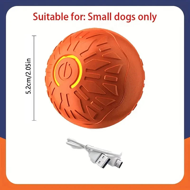 Smart Dog Toy Ball rolling on floor 7