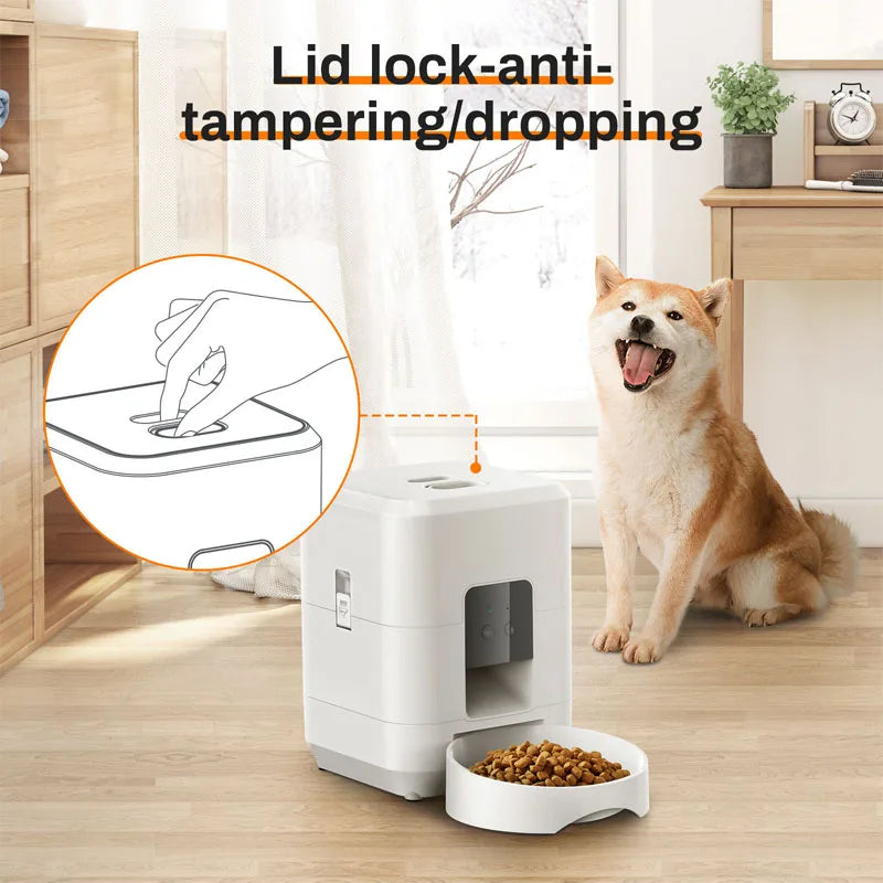 Automatic Pet Feeder - WiFi Smart Feeder with App Control (2L Capacity)