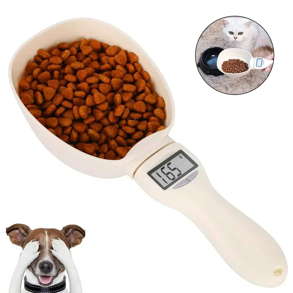 Electronic Pet Food Measuring Scoop – Digital Dog & Cat Food Scale