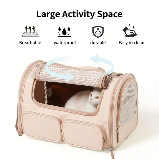 Airline Approved Pet Carrier Bag Soft Side Backpack Cat Pet Carriers Dog Travel Bags Transport For Small Dogs and Cats Outgoing