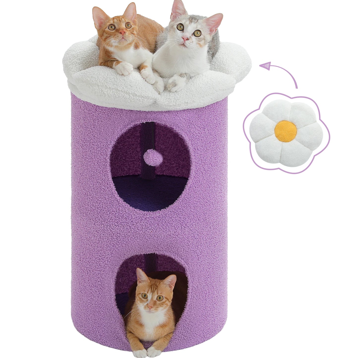 Flower Cat Bed two-storey cat house 8