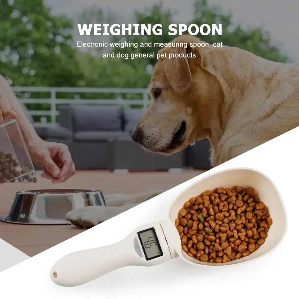 Electronic Pet Food Measuring Scoop – Digital Dog & Cat Food Scale
