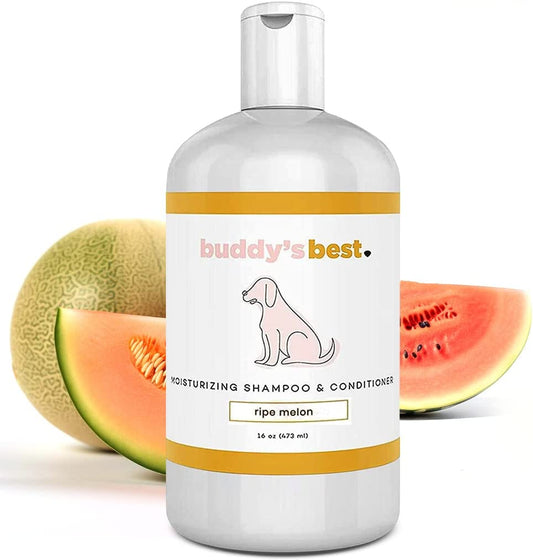 Dog Shampoo & Conditioner Sensitive Skin Melon Scent 16oz